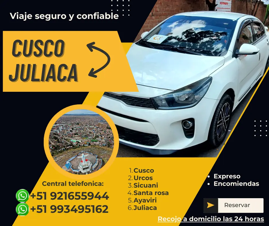 Cusco - Juliaca (vice-versa)